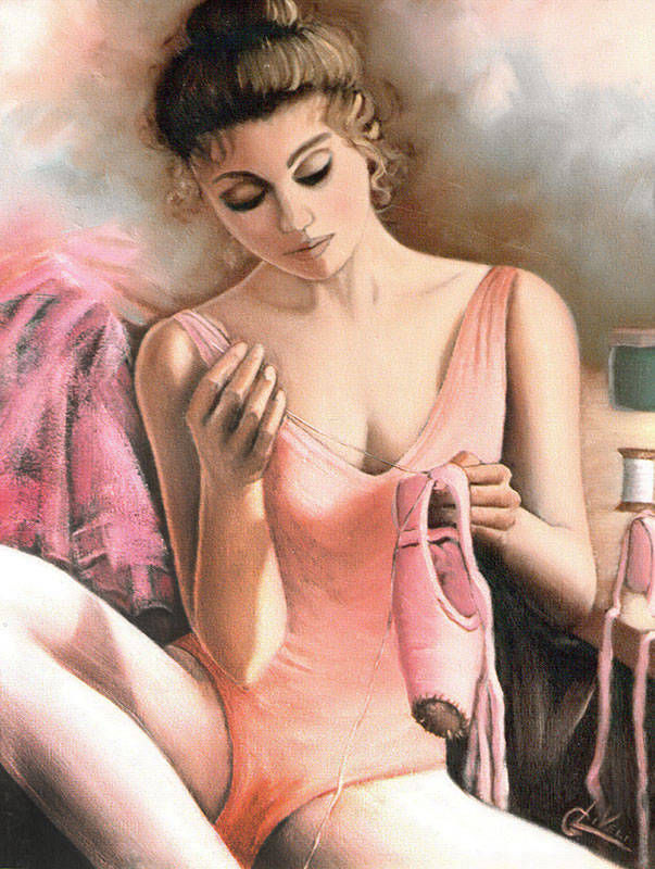 La scarpetta - Olio su tela cm 40x50