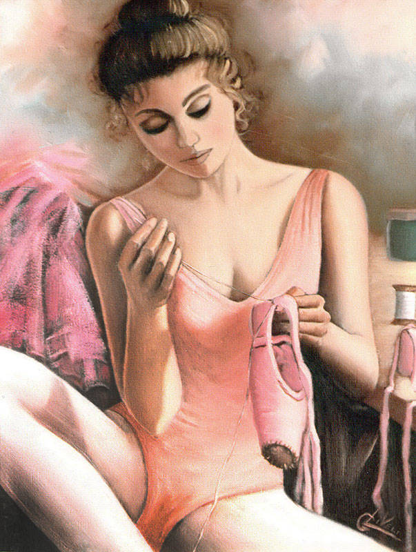 La scarpetta - Olio su tela cm 40x50