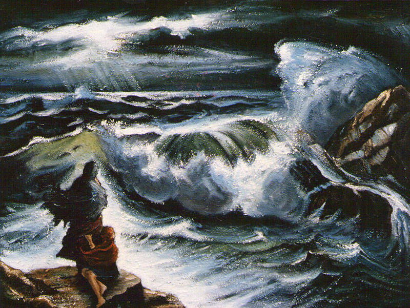 L'attesa - Olio su tela 40x50