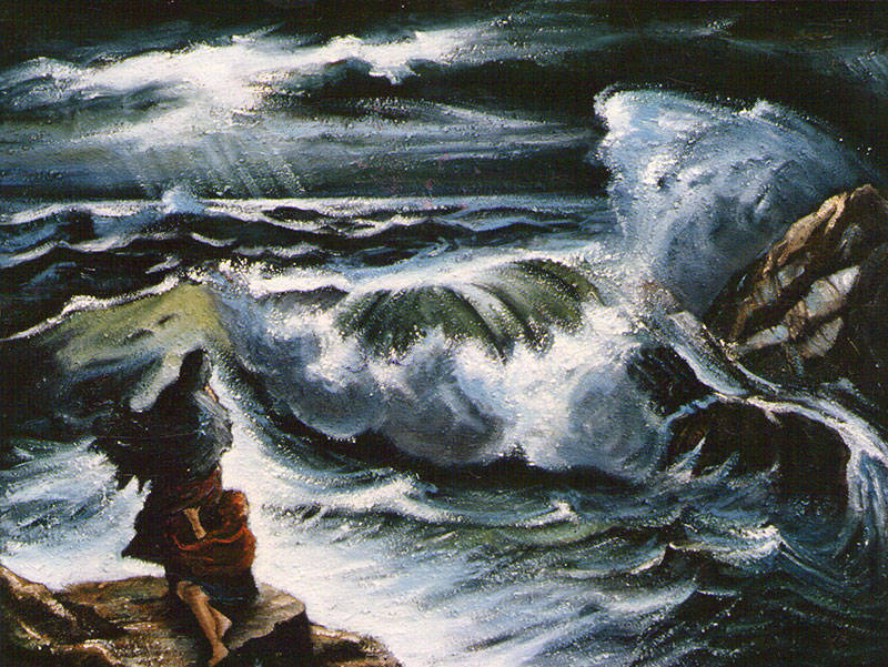 L'attesa - Olio su tela 40x50