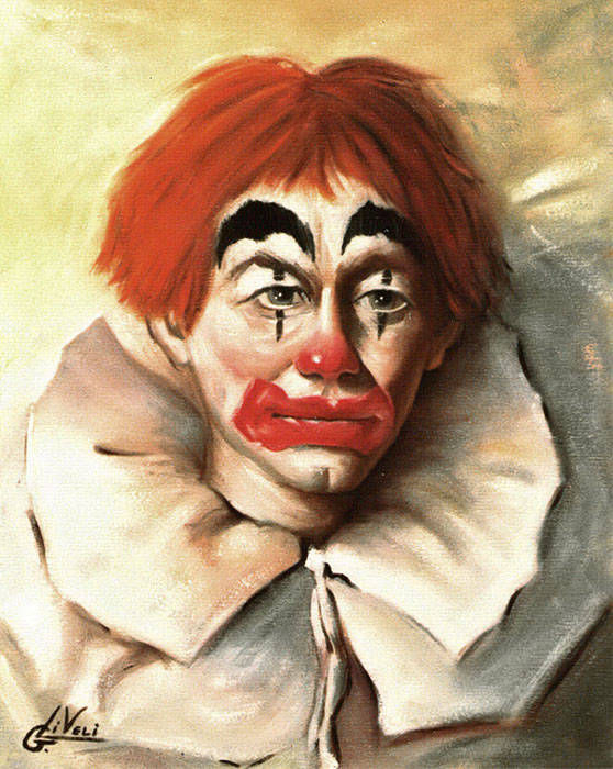 Clown - Olio su tela cm 40x50