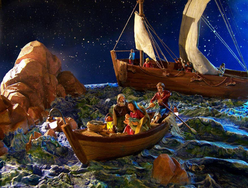 Fuga in Egitto - cm 65x60x45