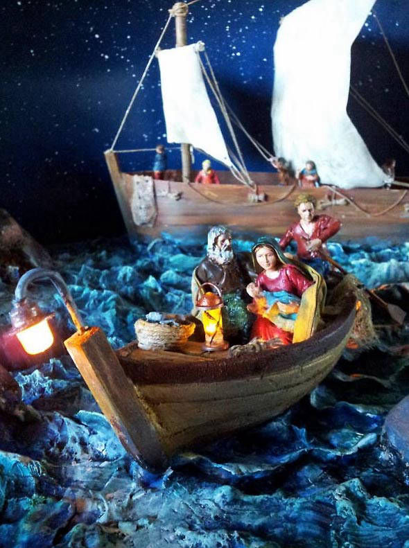 Fuga in Egitto - cm 65x60x45