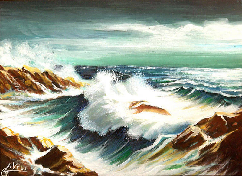 Onda - Olio su tela cm 25x35