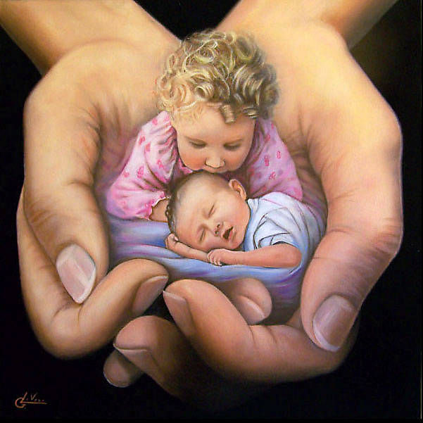 Tenerezza - Olio su tela cm 60x60