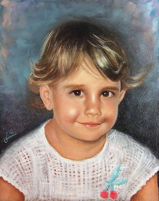 Ritratto di Valentina - Olio su tela cm 40x50